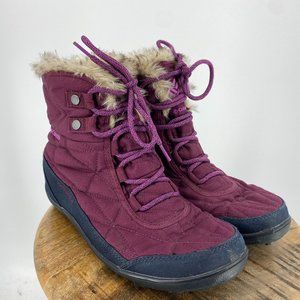 Columbia | Size 9.5. Maroon Minx Waterproof Winter Snow Boots